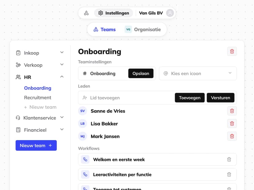AI-agent voor het onboarden van personeel