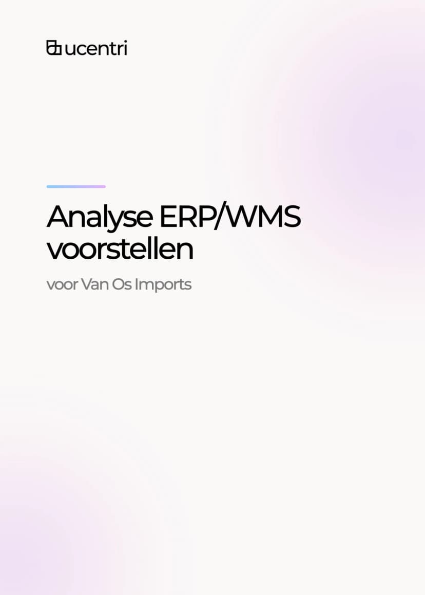 Het juiste ERP- en WMS-systeem voor Van Os Imports