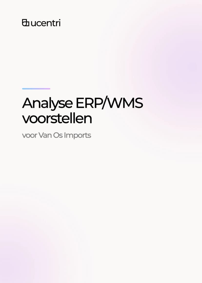 Het juiste ERP- en WMS-systeem voor Van Os Imports
